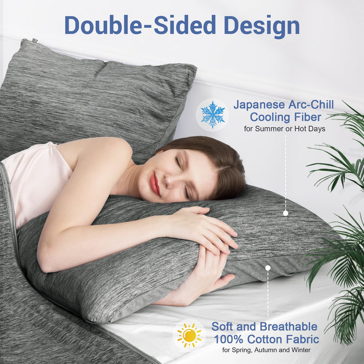 Revolutionary Black Cooling Pillowcases Set of 2 –  Pro Q-Max 0.4 | Bowlift
