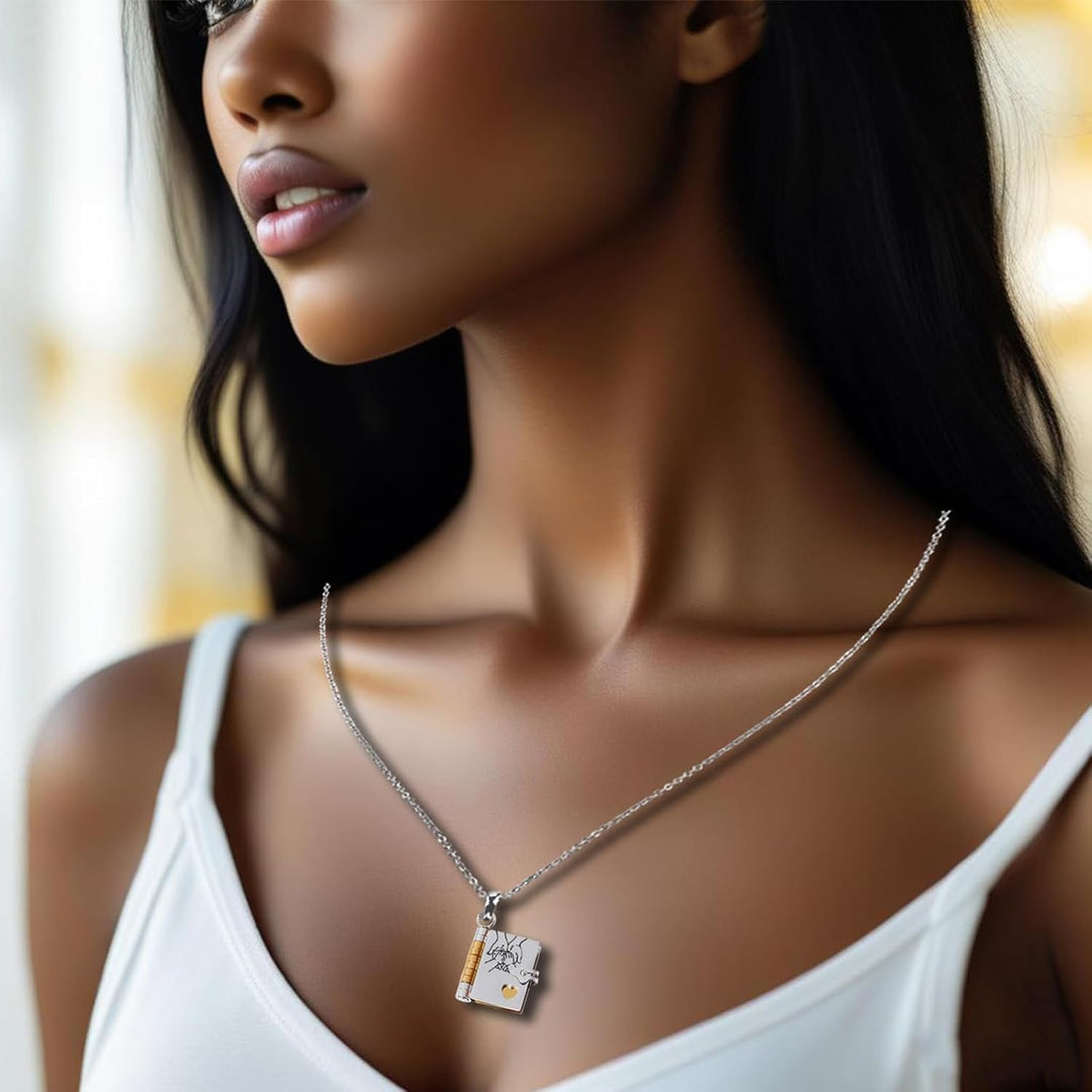 BowLift | Memory Book Hanger Necklace – Symbolic Jewelry with Loving Message