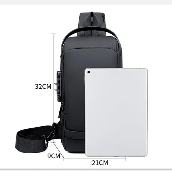Security backpack with hidden zippers | Bowlift