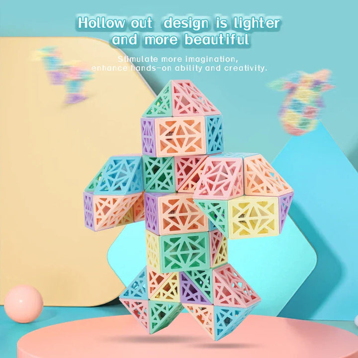 BowLift | Hollowout Magic Ruler – Creative Building Block Set for Building, Turning & Exploring