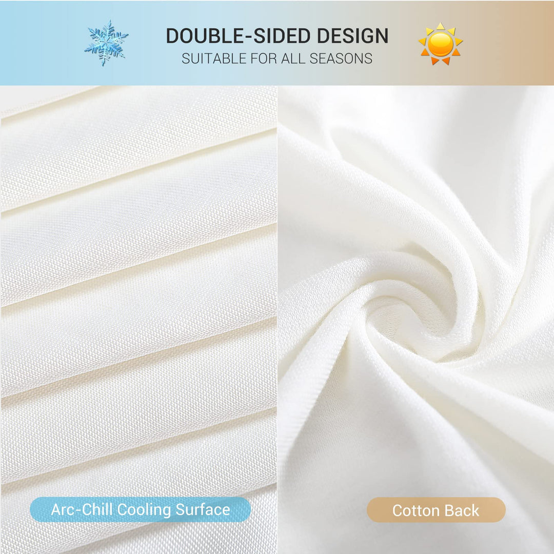 Revolutionary White Cooling Pillowcases Set of 2 –  Pro Q-Max 0.4 | Bowlift