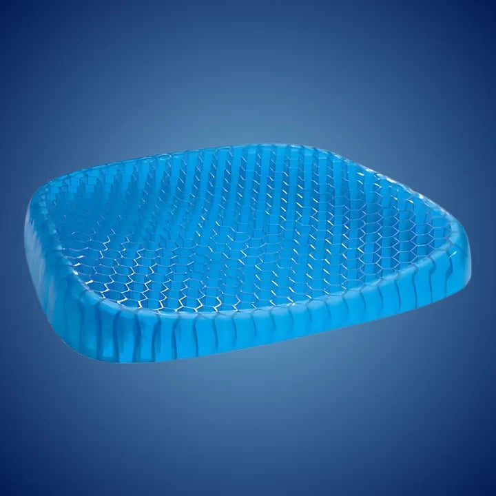 DrukVrij Orthopedic Gel Seat Cushion – Breathable Honeycomb Design for Coccyx and Back Pain Relief | Bowlift