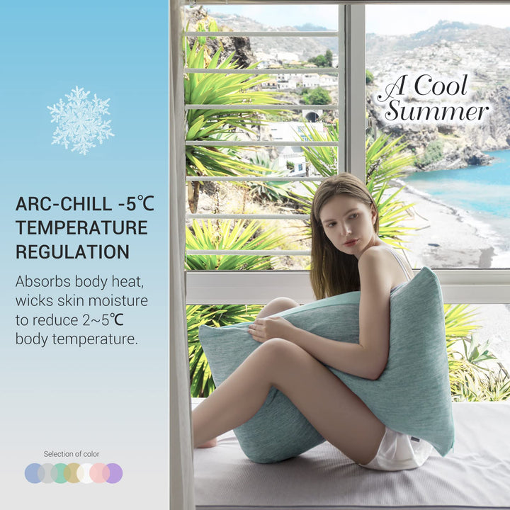 Revolutionary Green Cooling Pillowcases Set of 2 –  Pro Q-Max 0.4 | Bowlift