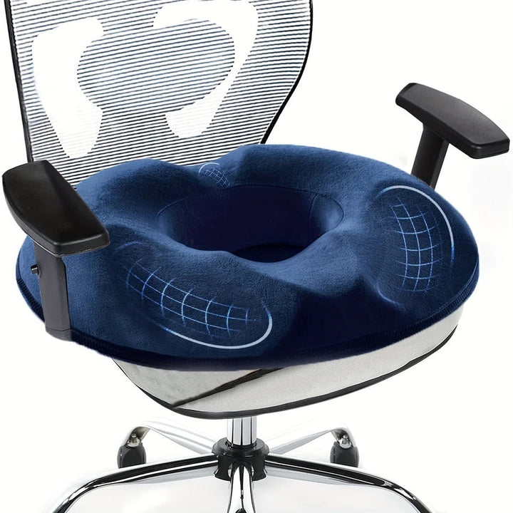 BowLift | Ergonomic Memory Foam Donut Cushion for Tailbone Support