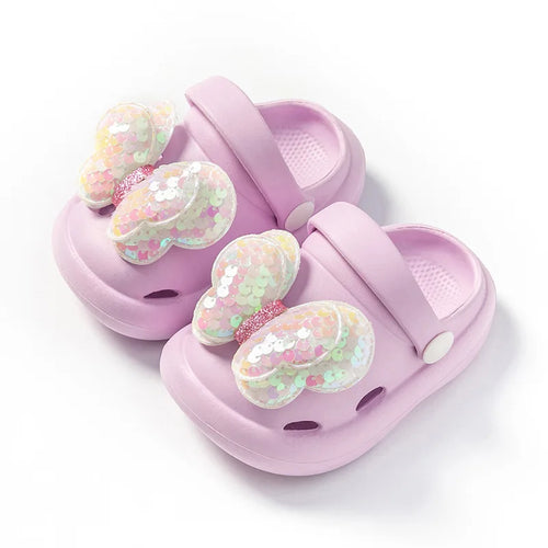 BowLift | Soft sandals for girls with glitter wings – Comfortable slippers for kids