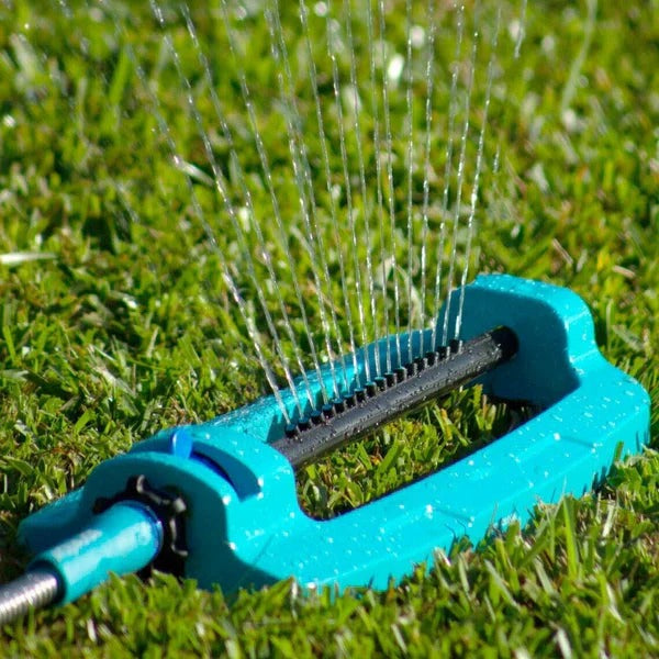 BowLift | Wide Range Oscillating Above Ground Garden Lawn Water Sprinkler System