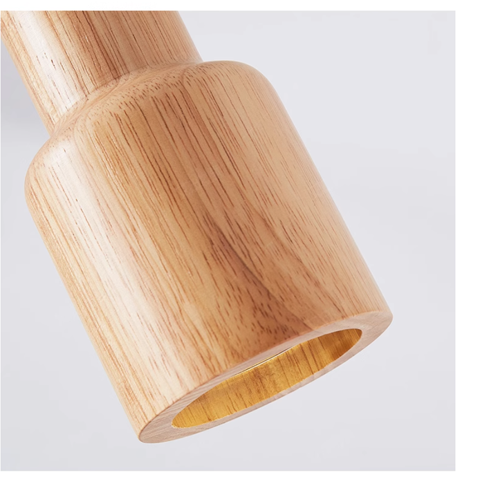 BowLift | Scandinavian Wooden Pendant Light – Minimalist Design for Living Room and Bedroom | Natural Wood Look