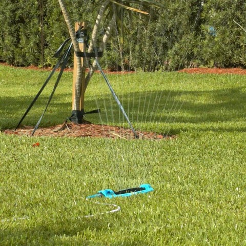 BowLift | Wide Range Oscillating Above Ground Garden Lawn Water Sprinkler System