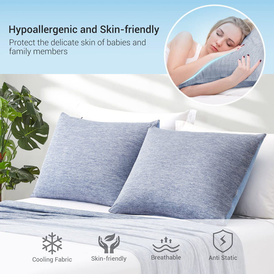 Revolutionary Blue Cooling Pillowcases Set of 2 –  Pro Q-Max 0.4 | Bowlift