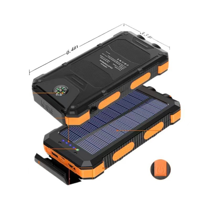 BowLift | Solar Power Bank Waterproof Dual USB Charger
