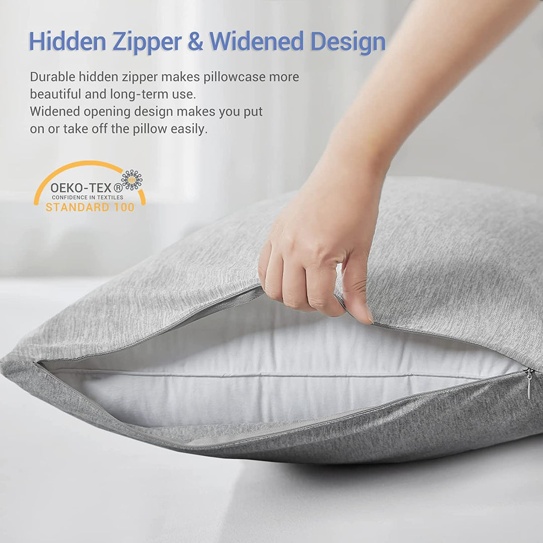 Revolutionary Gray Cooling Pillowcases Set of 2 –  Pro Q-Max 0.4 | Bowlift