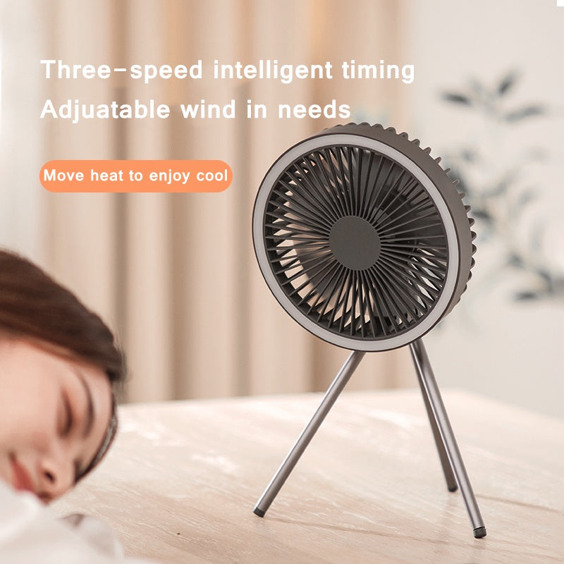 Rechargeable Desk Fan 7inch with Light | Bowlift