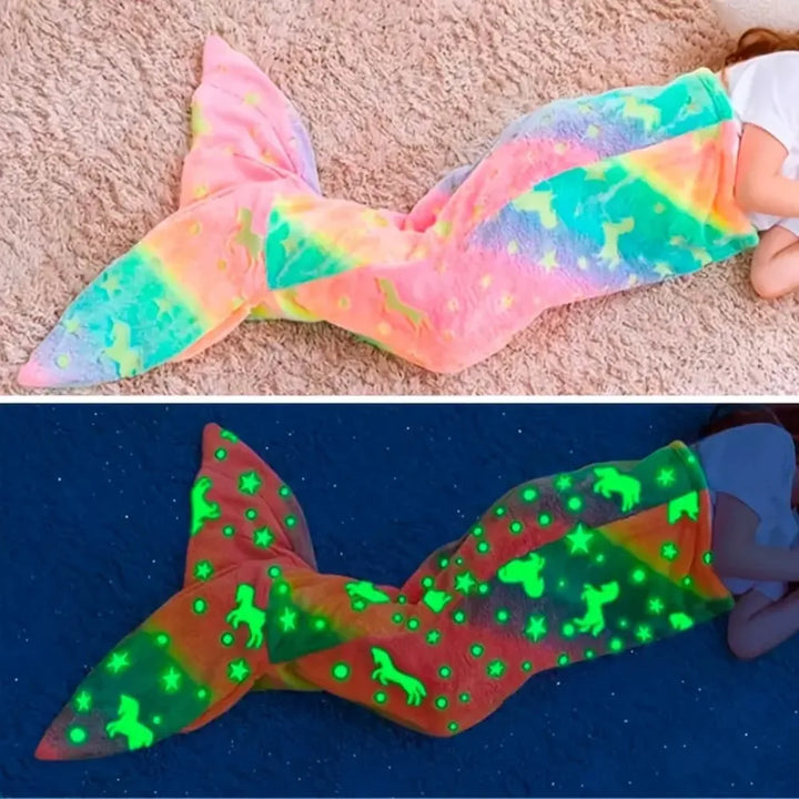 BowLift | Glow-in-the-Dark Mermaid Sleeping Bag