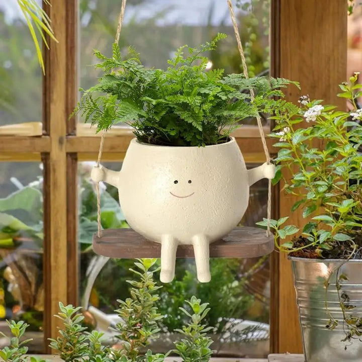 GreenOasis - Elegant Hanging Plant Basket for a Tranquil Atmosphere Bowlift