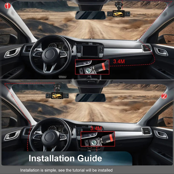 BowLift | Smart Car Dash Camera System with Night Vision and WiFi