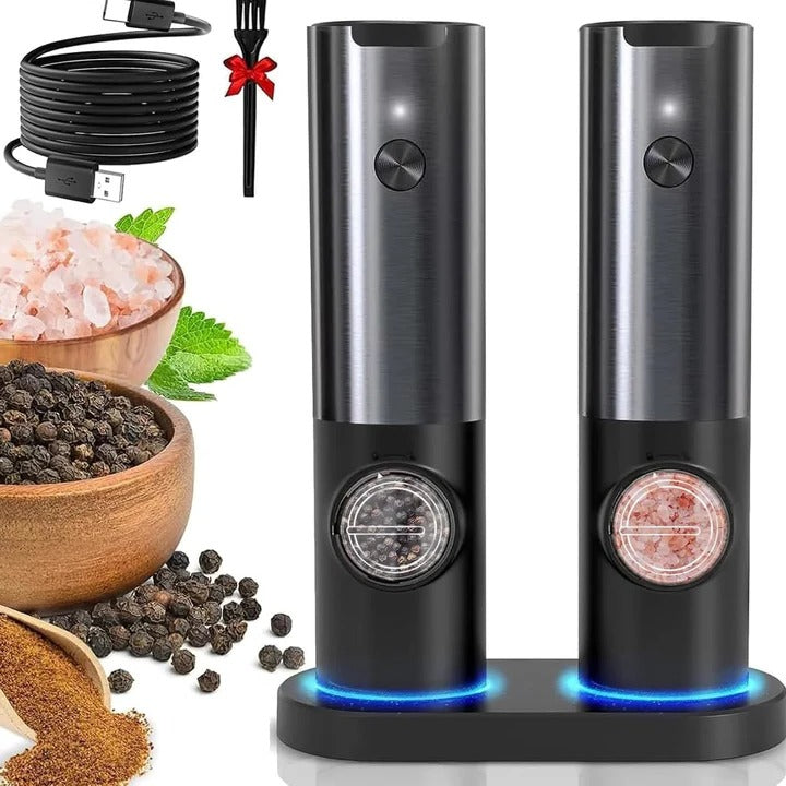 BowLift | Elegant Electric Salt and Pepper Mill with Rechargeable Battery