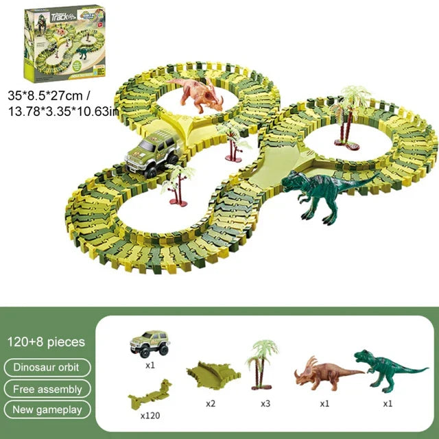 BowLift | Dino Tracks - Dinosaur Adventure Race Set