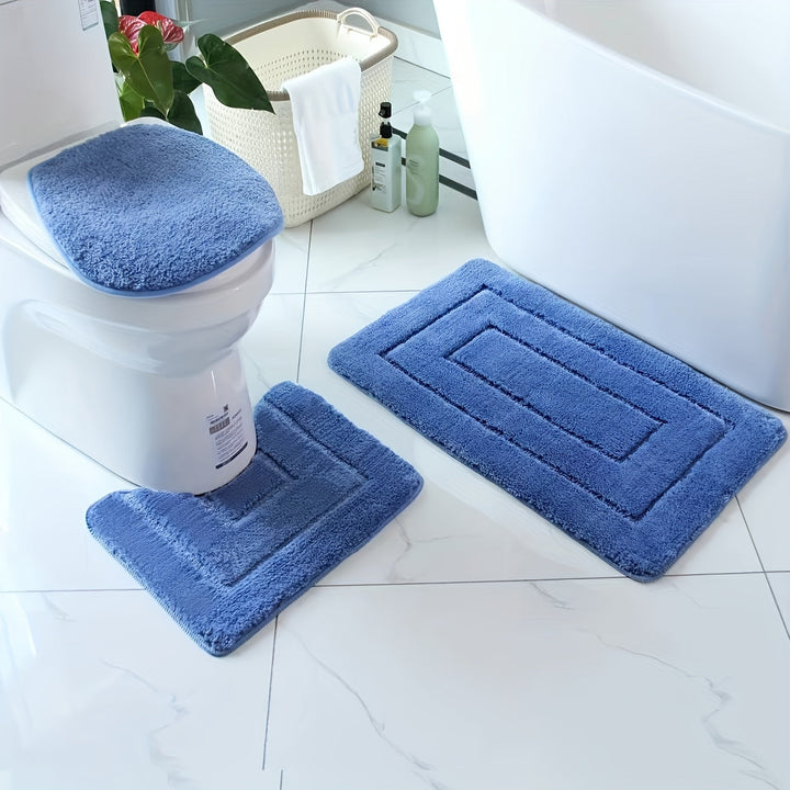 SoftStep Luxe Bathroom Mat Set – Non-Slip, Quick-Drying and Washable | Bowlift