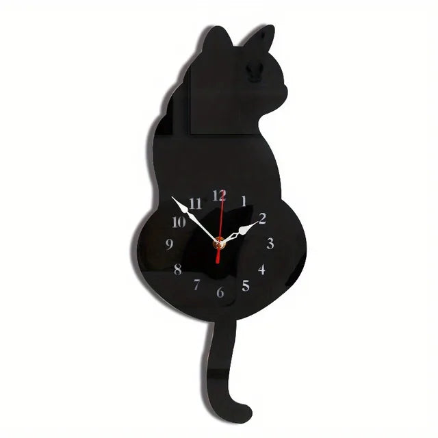 BowLift | Time-Tail Black Cat Clock