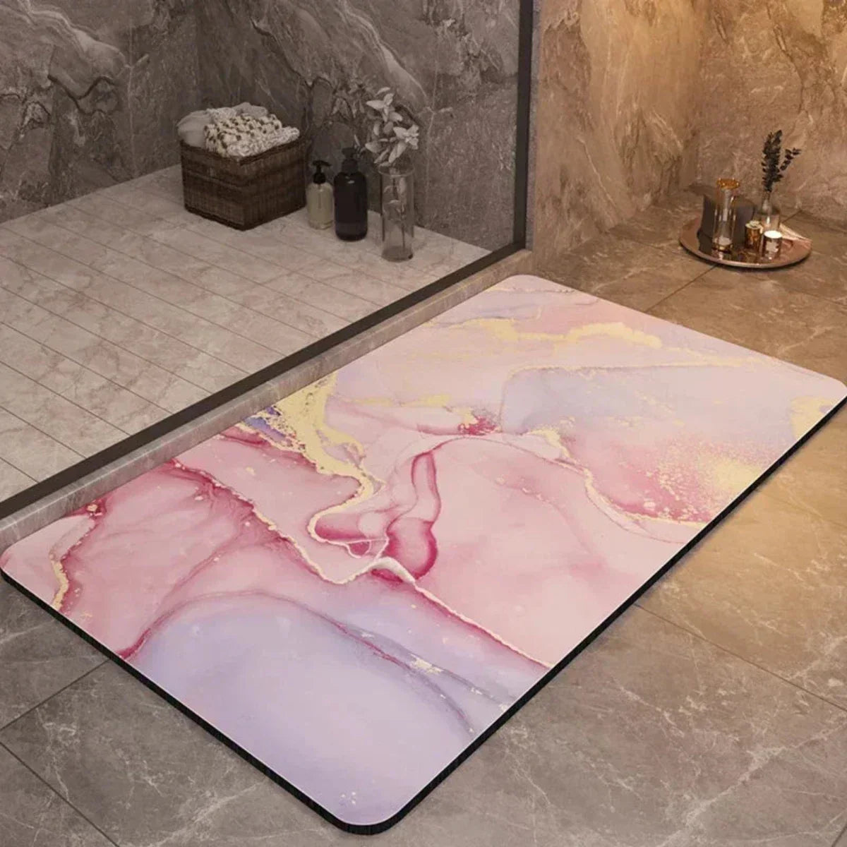BowLift | AquaLuxe – Quick-Dry Bathroom Mat