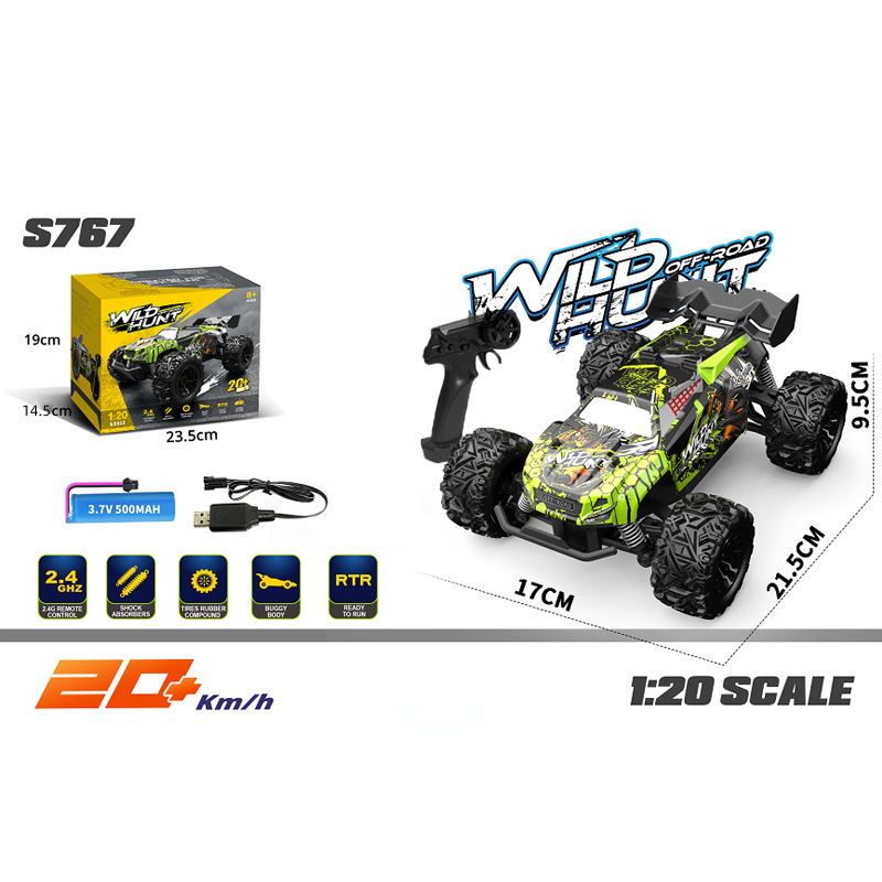 BowLift | High Speed Remote Control Off-Road Monster Truck – 1:20 Scale