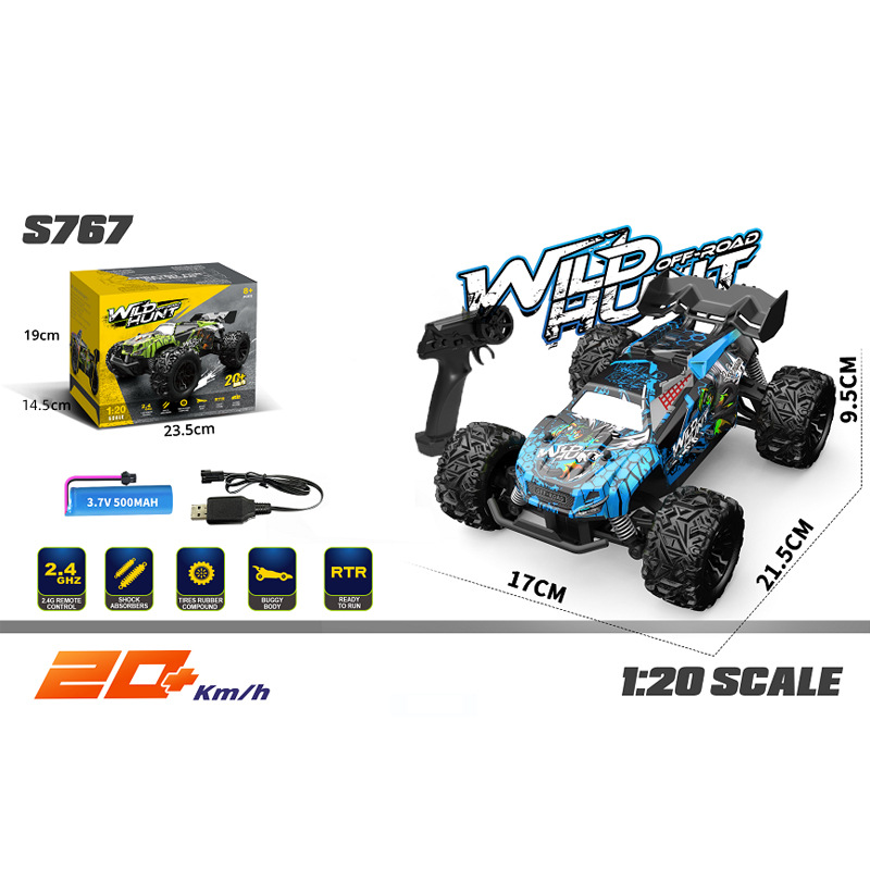 BowLift | High Speed Remote Control Off-Road Monster Truck – 1:20 Scale