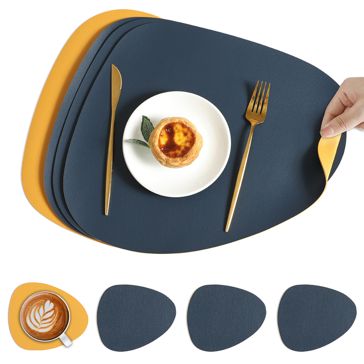 BowLift | Table Mats Reversible Faux Leather Dining Set
