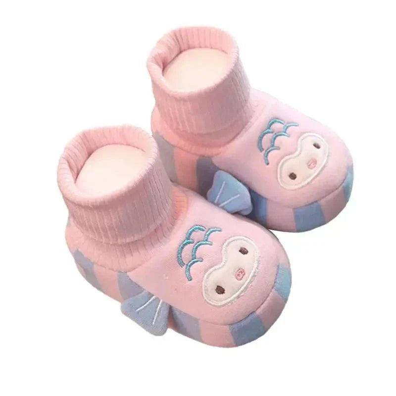 BowLift | Non-slip soles – Warm toddlers' slippers with cute animal design