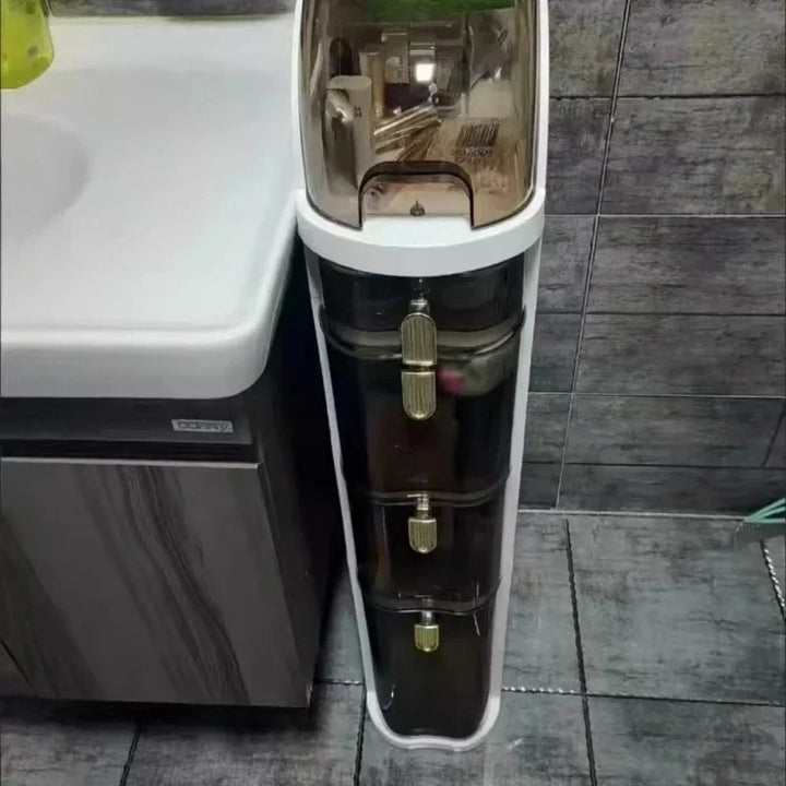 BowLift | BathroomBliss Rolling Cabinet | Space-saving bathroom solution with wheels for easy moving