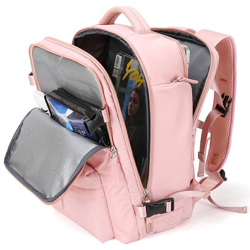 BowLift | TrekVault Waterproof Backpack: 25L Anti-Theft Design with Laptop Compartment