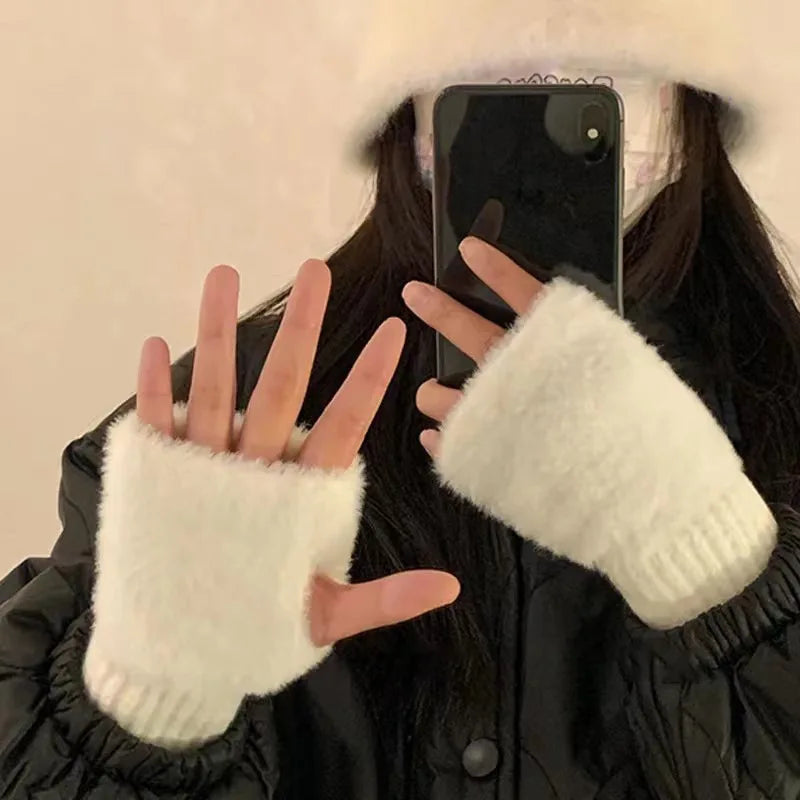 BowLift | Unisex Fleece Fingerless Gloves – Warm, Soft and Functional