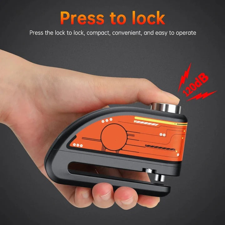 BowLift | Motorcycle Anti Theft Disc Brake Lock with Motion Alarm