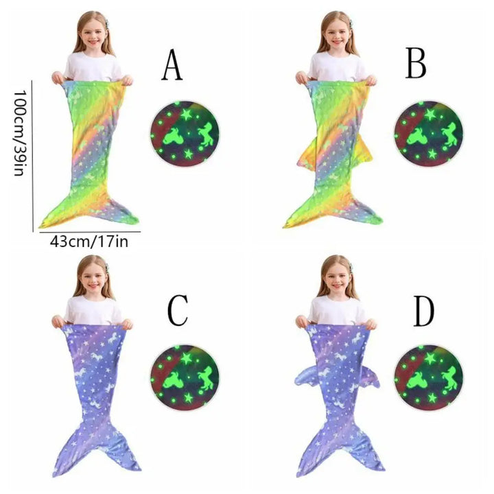 BowLift | Glow-in-the-Dark Mermaid Sleeping Bag