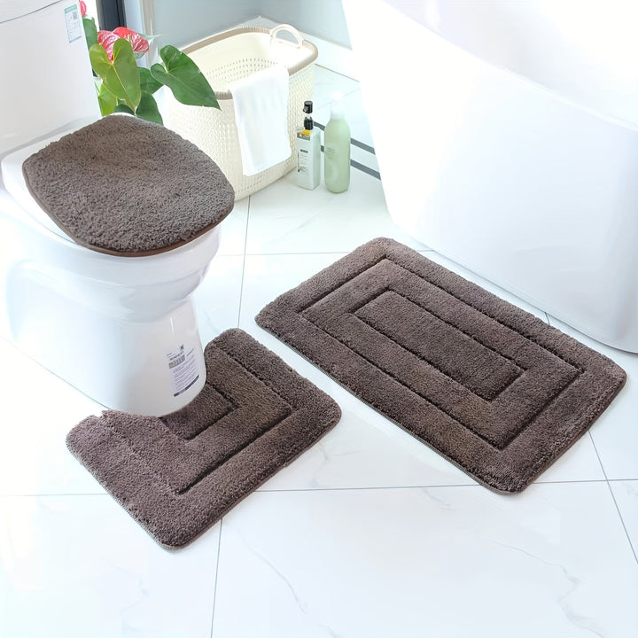 SoftStep Luxe Bath Mat Set – Non-slip, Quick-drying and Washable | Bowlift