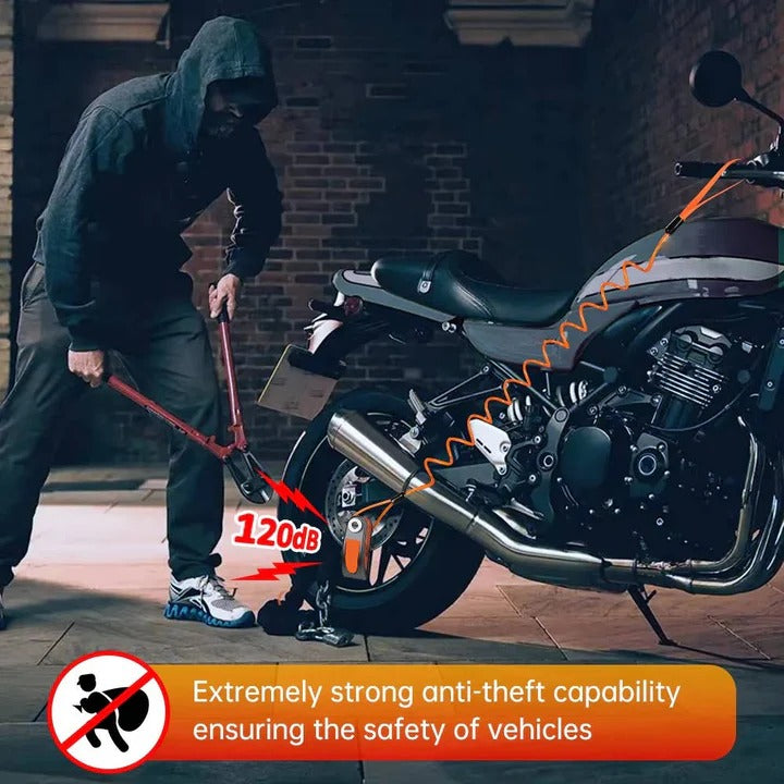 BowLift | Motorcycle Anti Theft Disc Brake Lock with Motion Alarm