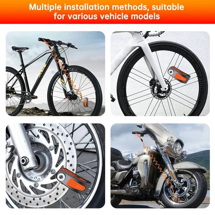 BowLift | Motorcycle Anti Theft Disc Brake Lock with Motion Alarm