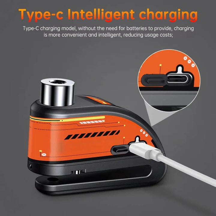 BowLift | Motorcycle Anti Theft Disc Brake Lock with Motion Alarm