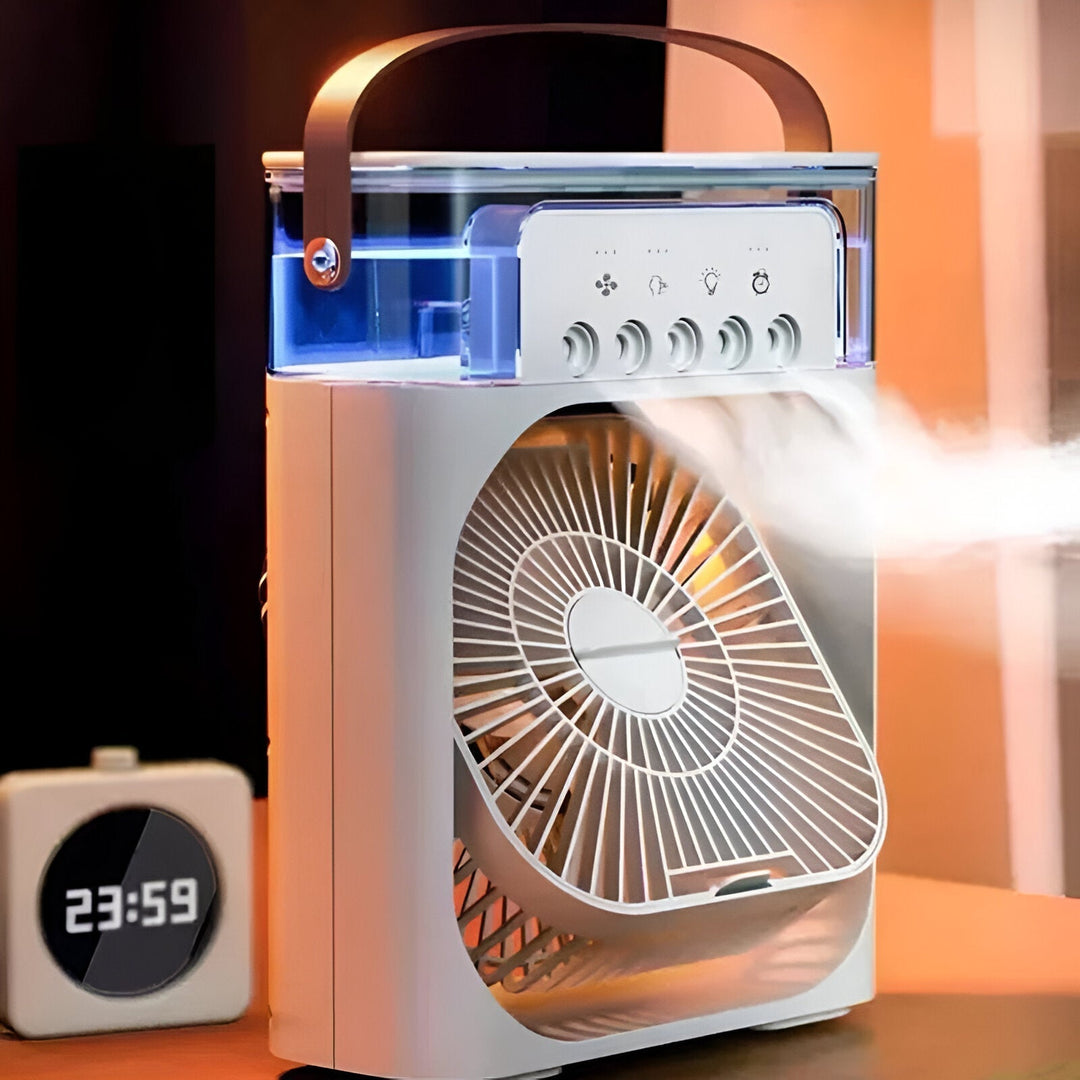 3-in-1 Air Cooler Humidifier | Portable, Adjustable Fan Speeds & Ideal for Bedrooms, Offices & Small Spaces | Bowlift