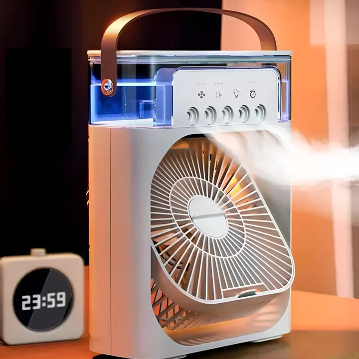 3-in-1 Air Cooler Humidifier | Portable, Adjustable Fan Speeds & Ideal for Bedrooms, Offices & Small Spaces | Bowlift