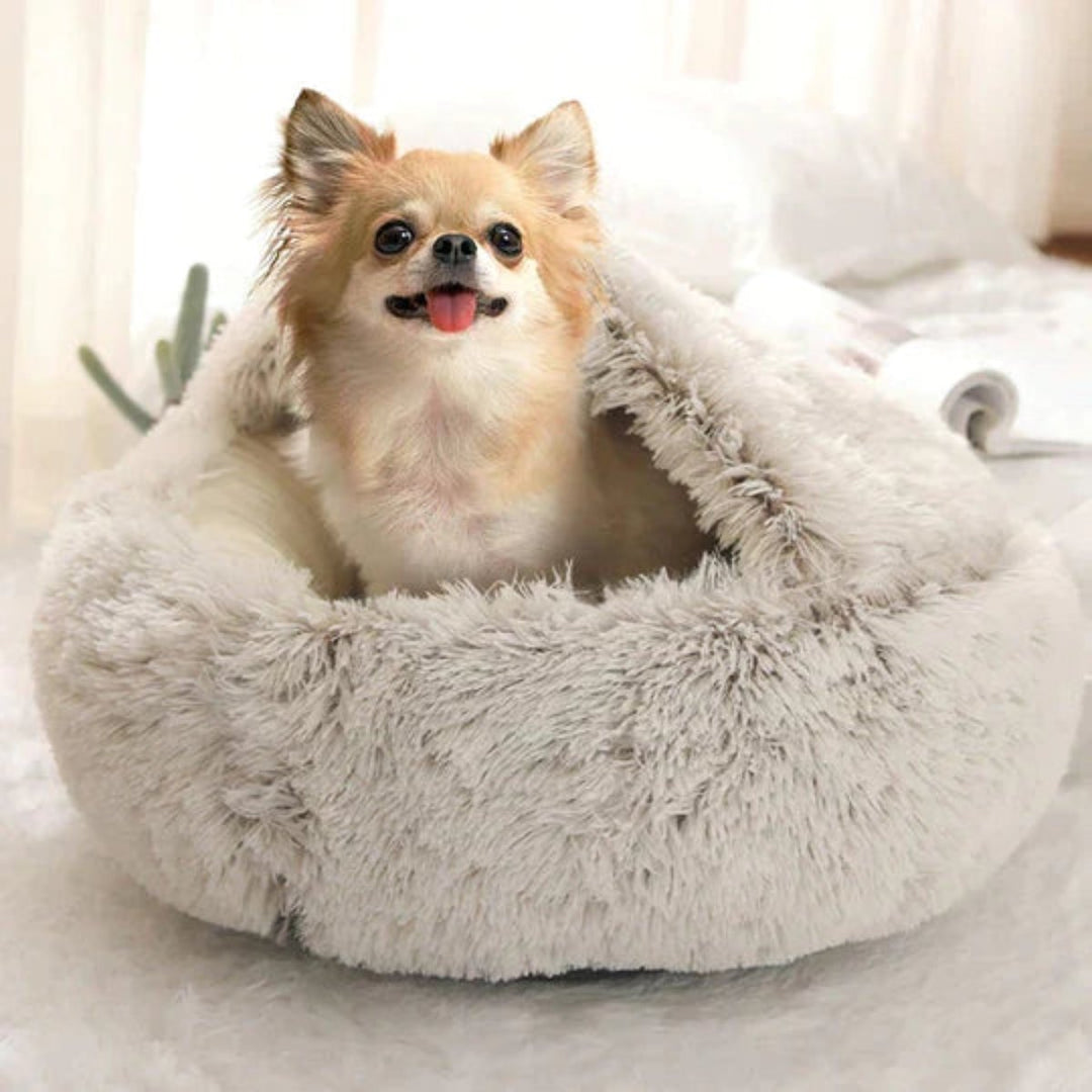 BowLift | Cozy Cave Pet Bed | Calming & Comfortable Dog Bed for Deep Relaxation