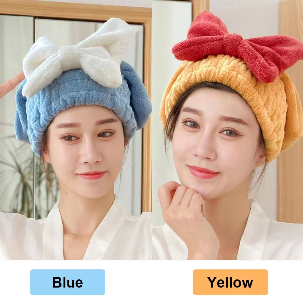 BowLift | QuickDry Microfiber Hair Towel Cap