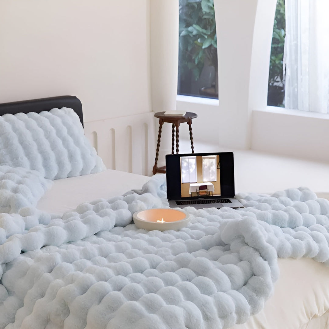 Fleece and fleece Bowliftanket – Extra soft & warm | Perfect for sofa and bedroom | Bowlift