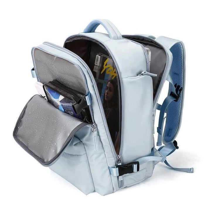 BowLift | TrekVault Waterproof Backpack: 25L Anti-Theft Design with Laptop Compartment