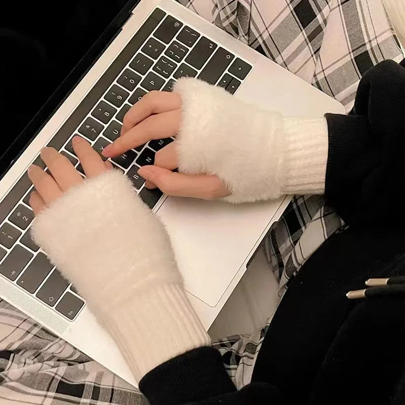 BowLift | Unisex Fleece Fingerless Gloves – Warm, Soft and Functional
