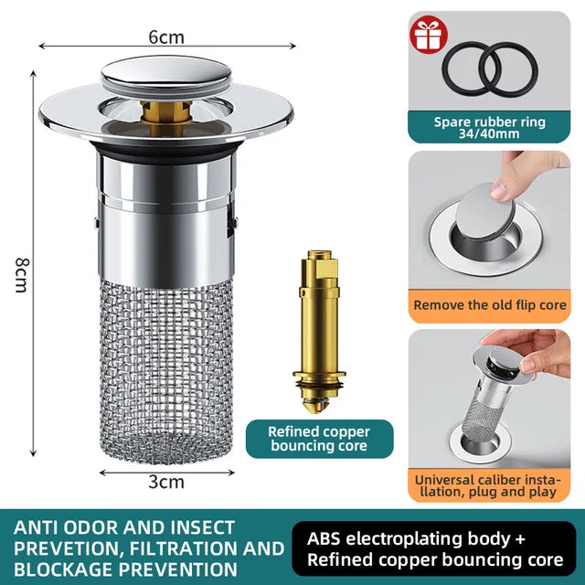 BowLift | Universal Popup Sink Drain