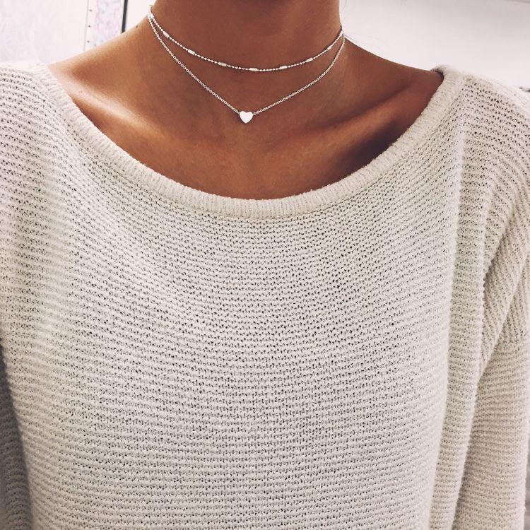 Simple Heart Choker | Bowlift