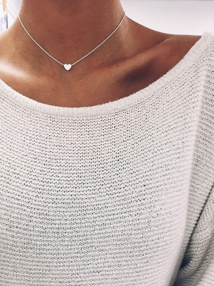 Simple Heart Choker | Bowlift