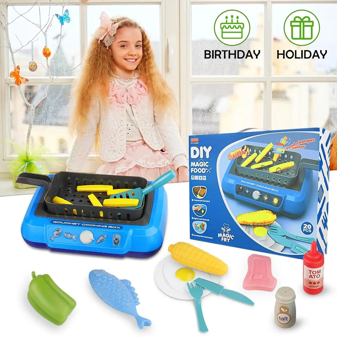 BowLift | Colorful Children's Kitchen Set with Accessories for Imaginative Role Play