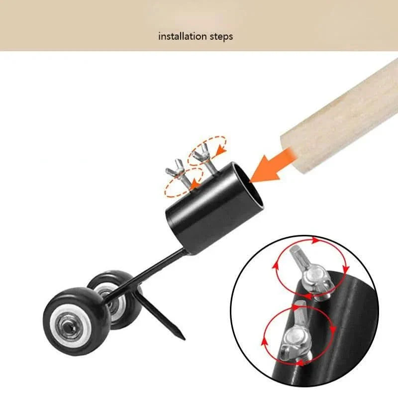 BowLift | RootEase Deluxe Weed Remover – Back-friendly weed puller with wooden handle