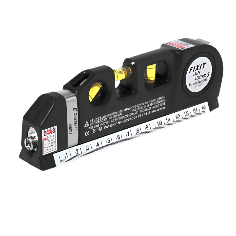 in-1 Tool – Laser Level with Ruler, Level, and Protractor Bowlift